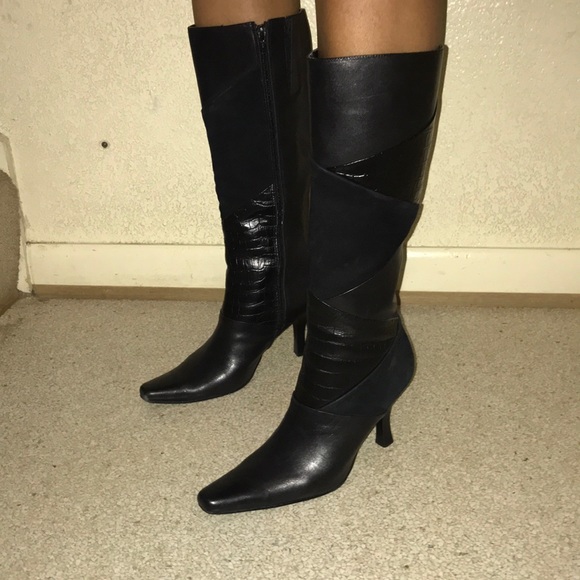 nine west leather boots